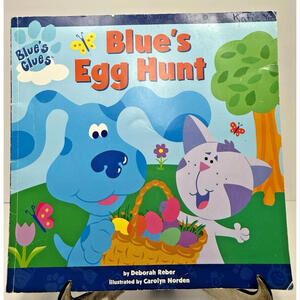 Vtg Blues Clues Big Egg Hunt Paperback Book Nickelodeon 2000